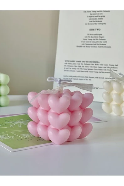 LALEZEN HOME Kalpli Bubble Kokulu Mor Mum - 3