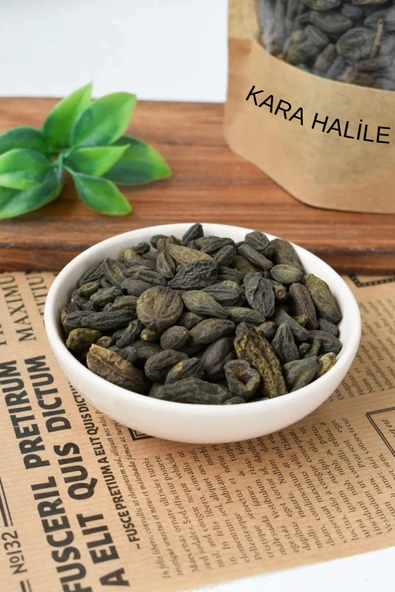 LALEZEN Kara Halile-Siyah Cevher- Terminalia Chebula -Kurutulmuş Karahalile Bitkisi -Kara Helile 250 gr - 3