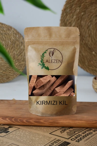 LALEZEN Yenilebilir Kırmızı Kil - Kırmızı Toprak Ural Kil 100 gr