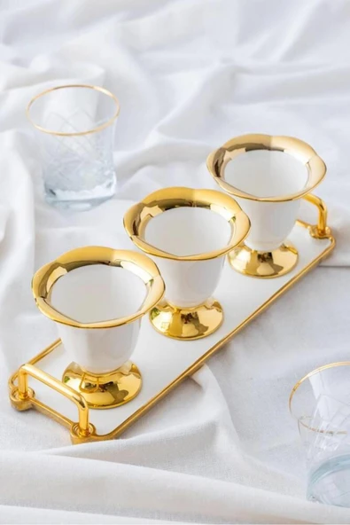 Acar Safıra Collectıon Porselen 3'lü Krema Kasesi  PORJ-05199 - Resim 2