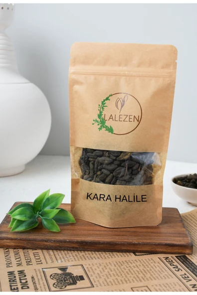 LALEZEN Kara Halile-Siyah Cevher- Terminalia Chebula -Kurutulmuş Karahalile Bitkisi -Kara Helile 250 gr