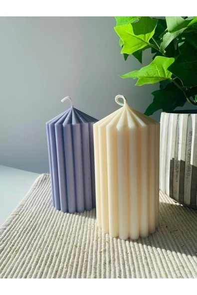 LALEZEN HOME Kokulu Sütun Mum Seti