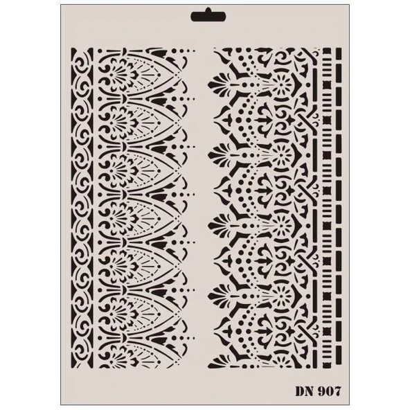 Rich Dantel Seri DN-907 Stencil 35x25 cm ürün görseli 1