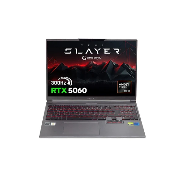 Game Garaj Slayer R9T-5060 C7 AMD Ryzen 9 8945HX 16GB RAM 1TB SSD RTX5060 16" 300Hz QHD+ FreeDOS Gaming Laptop - 2