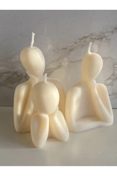 LALEZEN HOME Aile Mum seti - Dekoratif Mutlu Aile Kokulu Mum seti