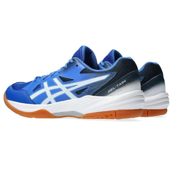Asics Gel-Task 3 Mavi-Beyaz Erkek Voleybol - Resim 4