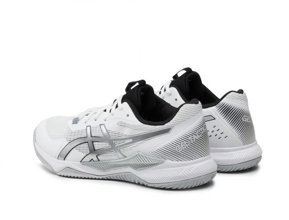 Asics Gel-Tactic Erkek Beyaz Gri Voleybol Ayakkabı - Resim 4