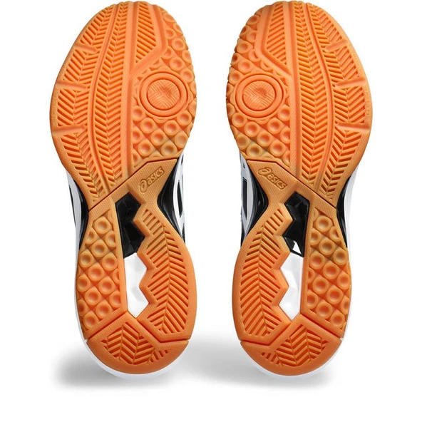 Asics Gel-Task 3 Siyah-Beyaz Erkek Voleybol - Resim 6