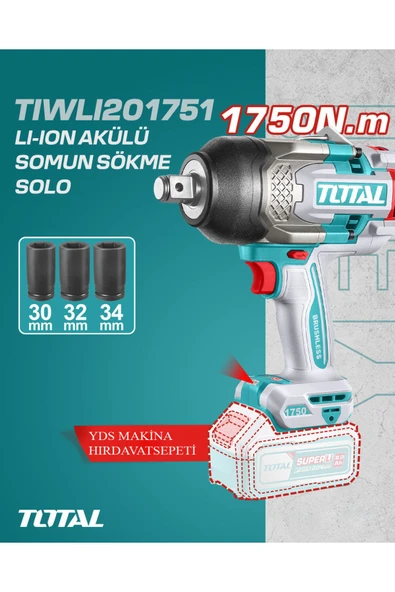 LI-ON AKÜLÜ 1750 NM SOMUN SÖKME - TIWLI201751 SOLO AKÜSÜZ ürün görseli