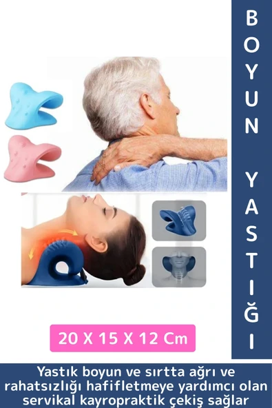 Premium Boyun Omuz Sırt Sertlik Gerginlik Ağrı Azaltan Gevşetici Rahatlatıcı Yastık 20 X 15 X 12 Cm ürün görseli