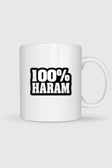 Yüzde Yüz Haram Bro Tasarımlı Kupa Bardak ürün görseli