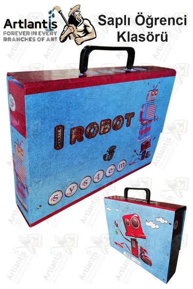 Saplı Klasör 1 Adet Kolplu Klasör Öğrenci Klasörü 32x24x7 cm Saplı Çanta Saplı Dosya Okul Sınıf