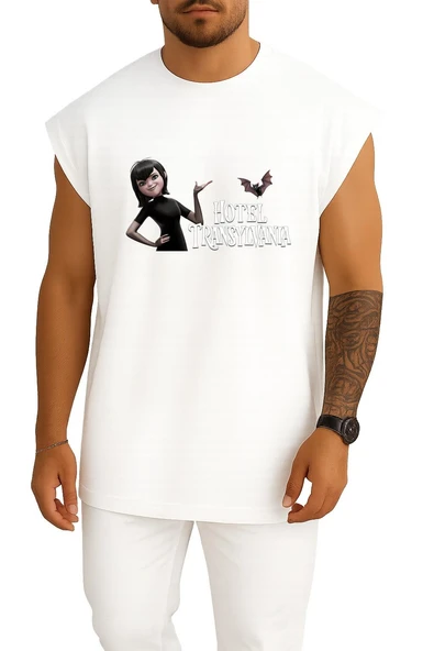 Oversize Mavis Count Dracula Hotel Transylvania Göğüs Tasarımlı Atlet ürün görseli