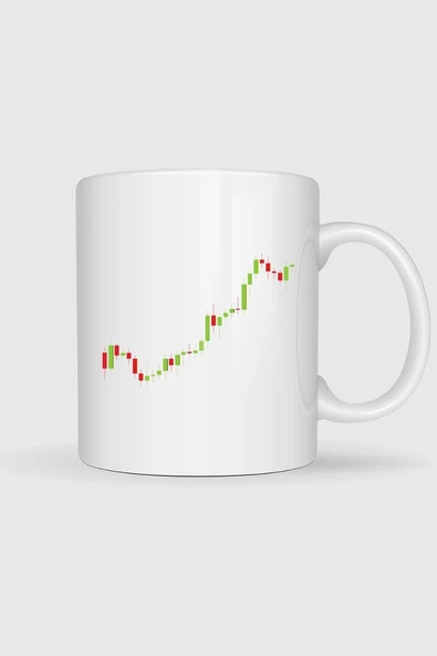Forex Trading Backdrop Template Tasarımlı Kupa Bardak ürün görseli