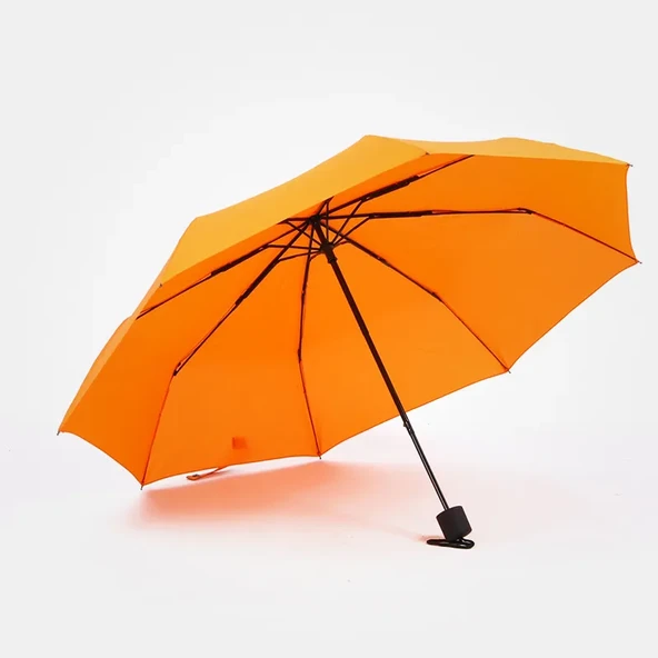 Mini Çanta Boy Bayan Şemsiyesi Turuncu Manuel Şemsiye ürün görseli 1