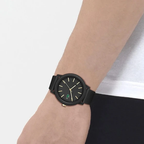 LACOSTE LAC2011233 SİYAH SİLİKON KORDON UNISEX KOL SAATİ - 4