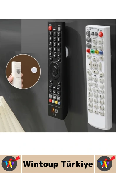 Kendinden Yapışkanlı Ev Ofis Kumanda Telefon Model Küçük Eşya Çok Amaçlı Mıknatıslı Tutucu 2 Adet - 3