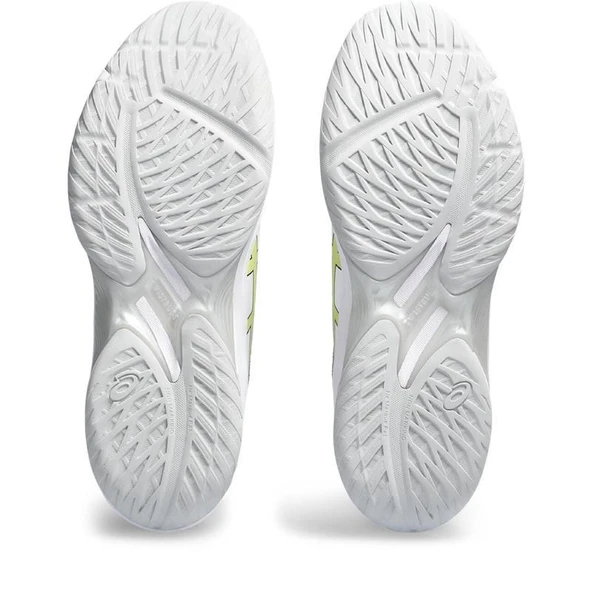 Asics Beyond-FF Erkek Beyaz-Sarı Voleybol Ayakkabı - Resim 7