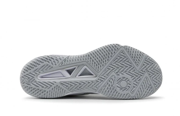 Asics Gel-Tactic Erkek Beyaz Gri Voleybol Ayakkabı - Resim 5