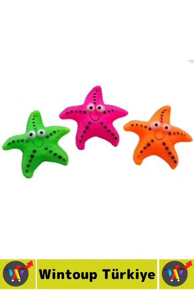 Evcil Hayvan Köpek Diş Temizliği Kaşıma Masaj Etkili İlgi Çekici Denizyıldızı Figür Çiğneme Oyuncağı - Resim 2