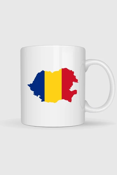 Flag Of Romania Tasarımlı Kupa Bardak ürün görseli