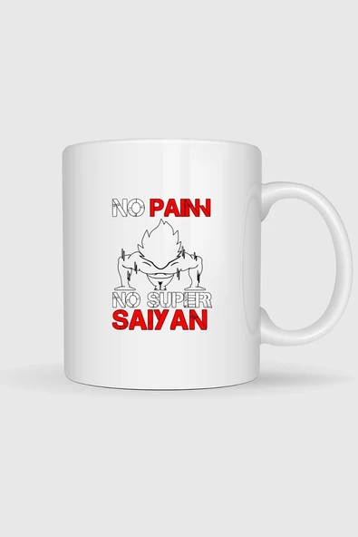 No Pain No Super Saiyan - Şınav Makinesi Tasarımlı Kupa Bardak ürün görseli