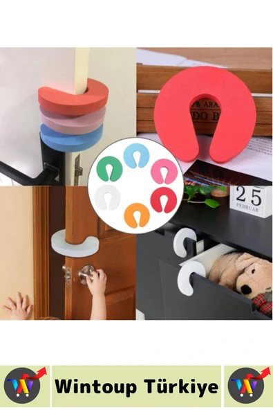 Dayanıklı Esnek Ev Ofis Çocuk Odası Çekmece Dolap Çarpma Darbe Gürültü Önleyici Köpük Kapı Stoperi - 6