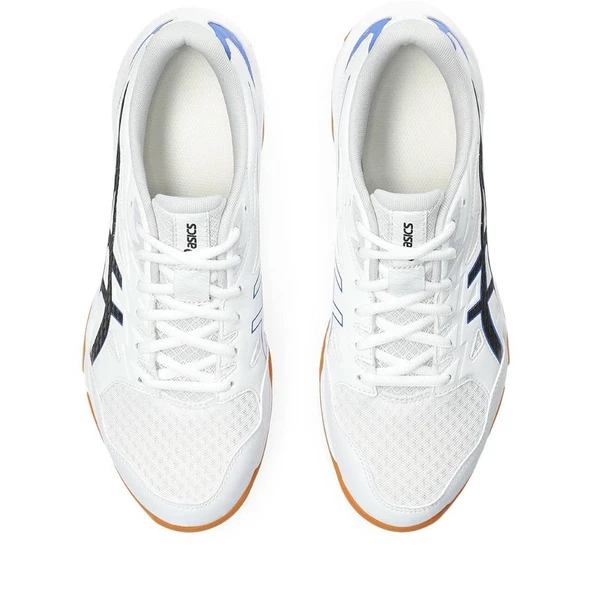 Asics Gel-Rocket 11 Erkek Beyaz-Mavi Voleybol - Resim 6