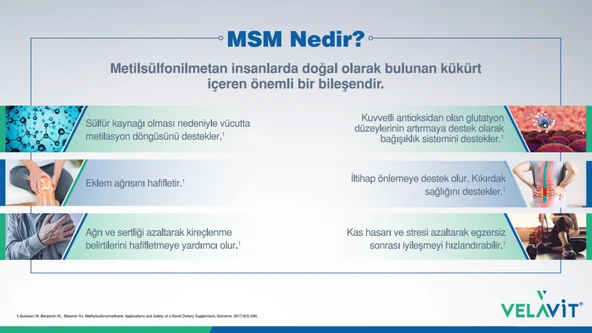 Velavit V-D3K2 with MSM 60 Tablet - Resim 5