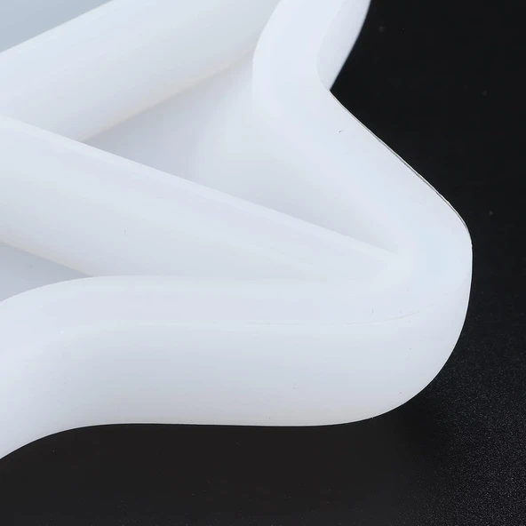 Silikon Yıldız Kase Kalıbı - Epoksi, Beton ve Alçı için Dekoratif Tepsi & Çerezlik Kalıbı - 4