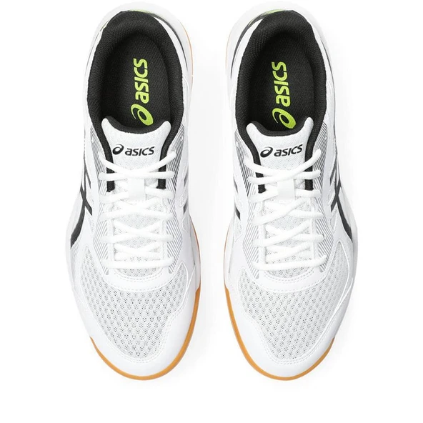 Asics Upcourt 5 Erkek Siyah-Beyaz Voleybol - Resim 5