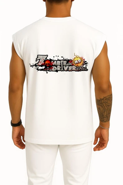 Oversize Zombie Driver Zombies Ultimate Cep ve Sırt Tasarımlı Atlet - Resim 11