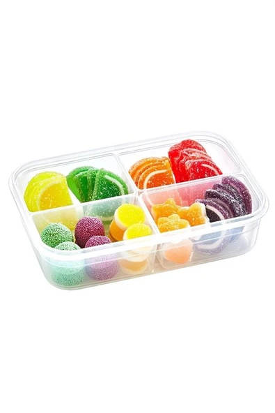 4 Bölmeli Sızdırmaz Contalı Kilitli Kapaklı 1 Litre Erzak Saklama Kabı -LC520 (5284) - Resim 5