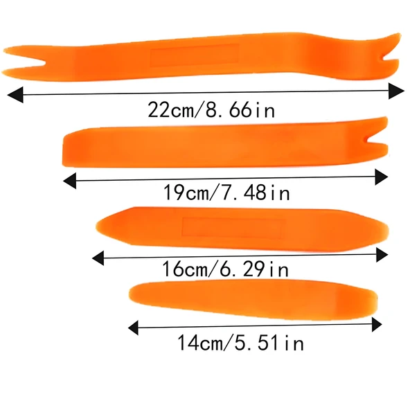 Mega Oto Market 4 Parça Turuncu Taşınabilir Trim Sökme Aparatı - 4