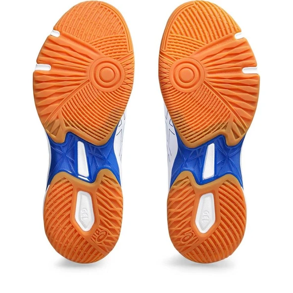 Asics Gel-Rocket 11 Erkek Beyaz-Mavi Voleybol - Resim 5