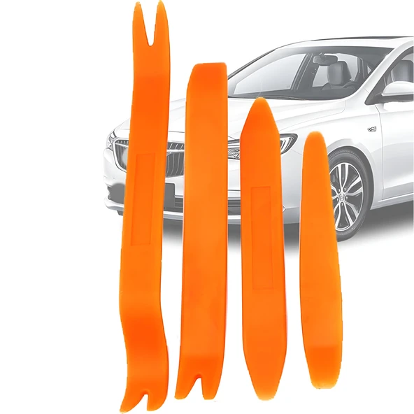 Mega Oto Market 4 Parça Turuncu Taşınabilir Trim Sökme Aparatı - 6