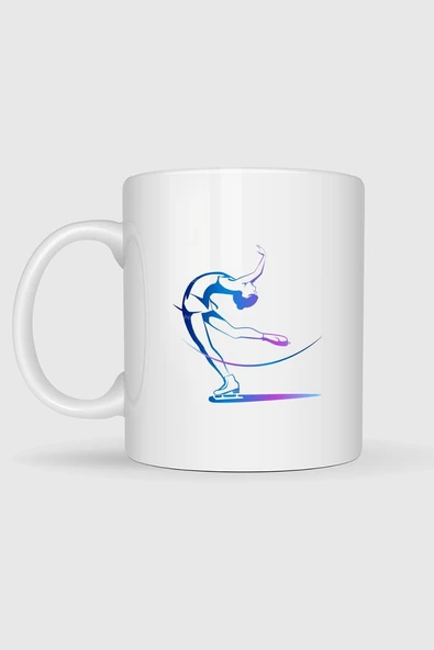Ice Skating Figure Skating Club Sport Tasarımlı Kupa Bardak - Resim 2