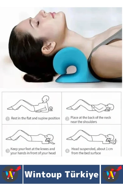 Premium Boyun Omuz Sırt Sertlik Gerginlik Ağrı Azaltan Gevşetici Rahatlatıcı Yastık 20 X 15 X 12 Cm - Resim 3