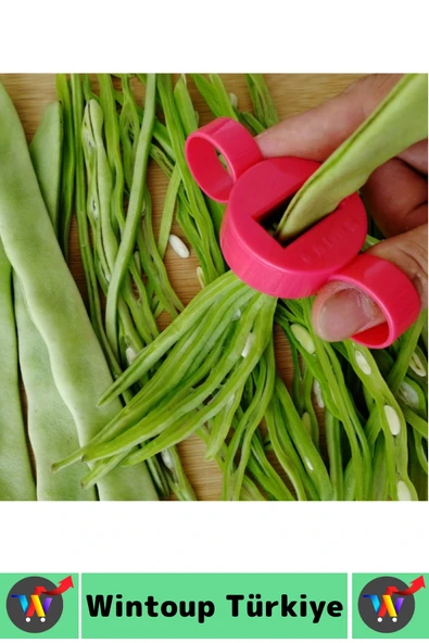 Ergonomik Tutuş Mutfak Kaymaz Hızlı Pratik Bamya Bakla Taze Fasulye Dilimleme Ayıklama Aparatı - Resim 5