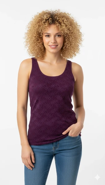 Dorya Dantelli Kalın Askılı Atlet 1031 ürün görseli