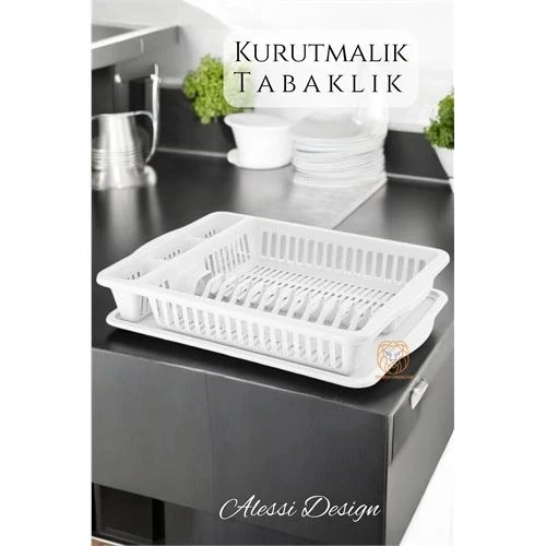 Bulaşık Durulama Sepeti Tabaklık Bulaşık Kurutmalık BEYAZ Alessi - Resim 2