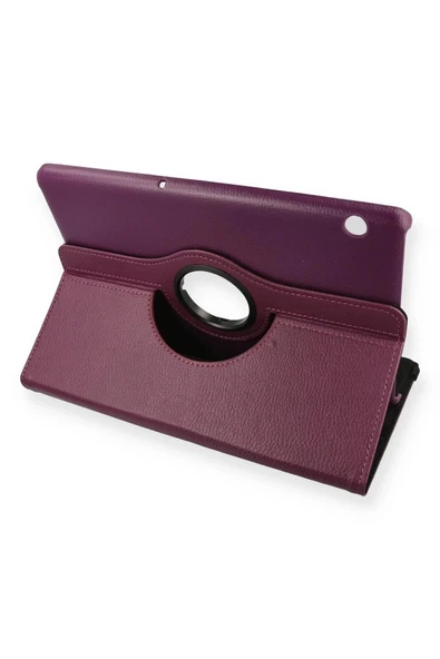 Litae Trend BFS Huawei MediaPad T5 10 Kılıf 360 Tablet Deri Kılıf - Mürdüm ürün görseli 1