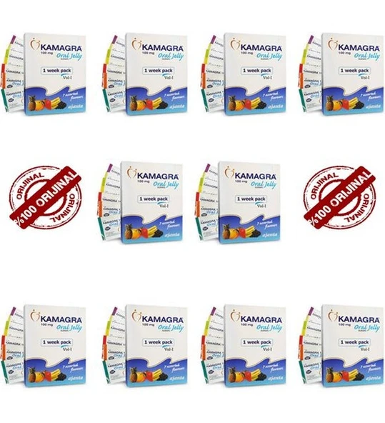 KAMAGRA100 Jel 10 Kutu 7 Li Orjinal Hindistan Menşeili Yurtdışı Ithal 100 Mg Meyveli Jelly KAMAGRA100 Vol 1 Oral Jel Sertleştii. ürün görseli