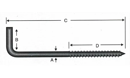 Vidalı Korniş Çivi No:3 - 3,5x30 - 200 Adet - Resim 2