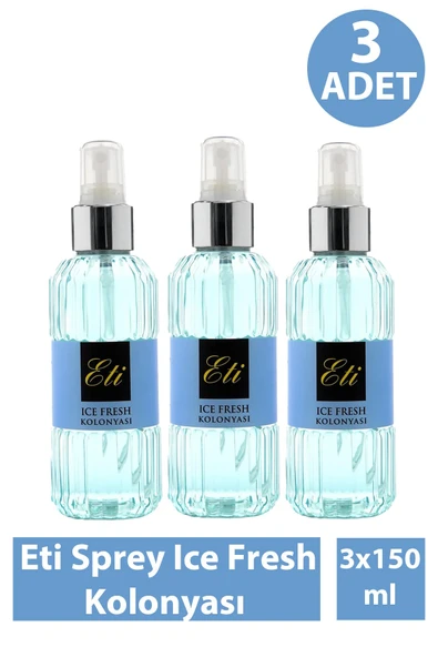 Eti Sprey Ice Fresh Kolonyası 150 ml 3 Adet ürün görseli 1