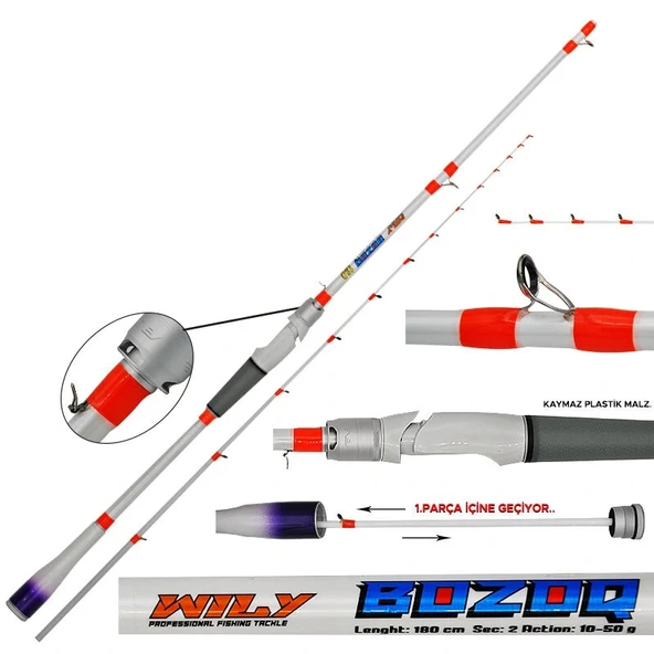 Wily Bozoq 180CM 10-50 gr Bot Kamış - Resim 3