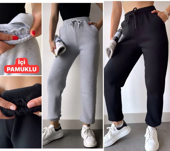 UNİSEX GRİ XL KIŞLIK EŞOFMAN ALTI