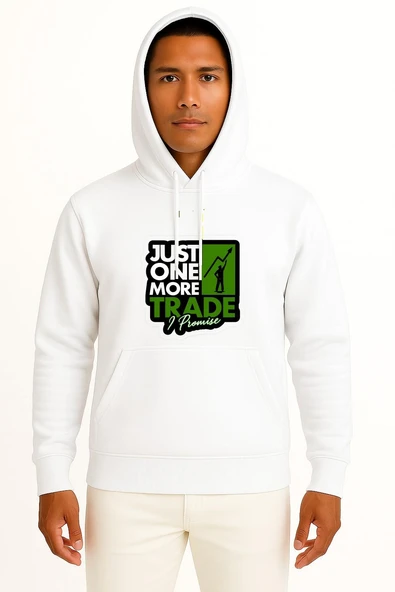 Kapüşonlu Investor Stock Market Trader Sticker Göğüs Tasarımlı Unisex Sweatshirt - Resim 7