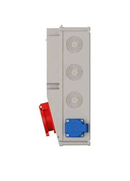 NEAD Kombinasyon Kutusu 2 Adet 3x25 Trifaze Priz + 2 Adet 1x16 Monofaze Priz Montajlı Kombinasyon Panosu - Resim 3