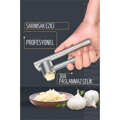 Sarımsak Ezici 304 Paslanmaz Çelik - Resim 2